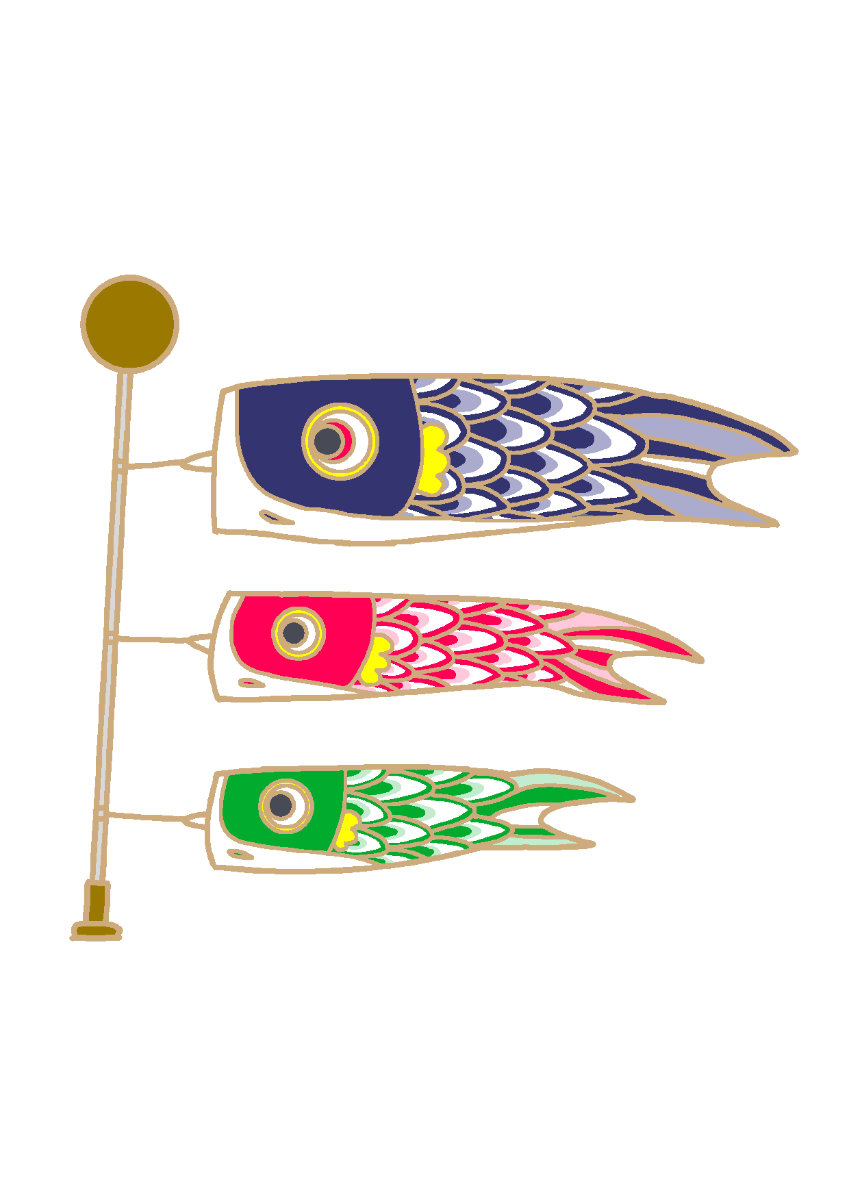 ５月におすすめのぬりえや工作